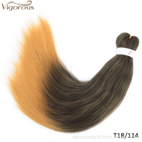 Vigorous Pre-stretched Ombre E Z Braiding Hair EXtensions Synthetic Hair 26 Inches Yaki Easy Braids Twist Hair for African